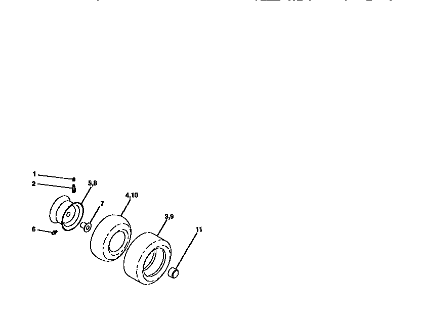 Craftsman 917270630 wheels and tires diagram