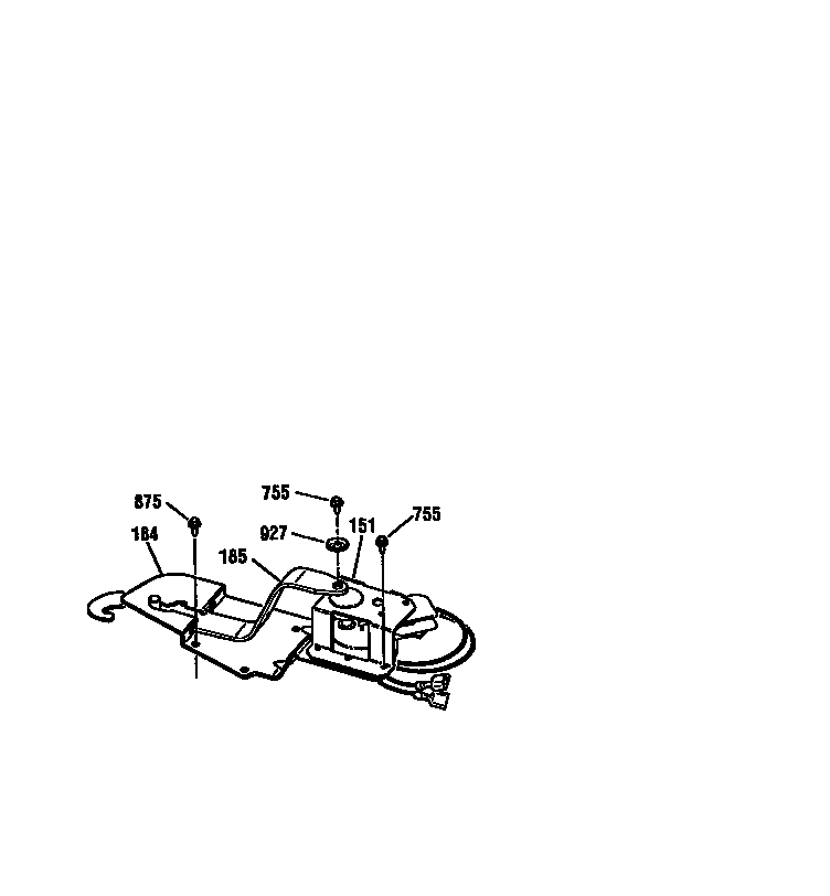 Kenmore 91141155590 door lock diagram