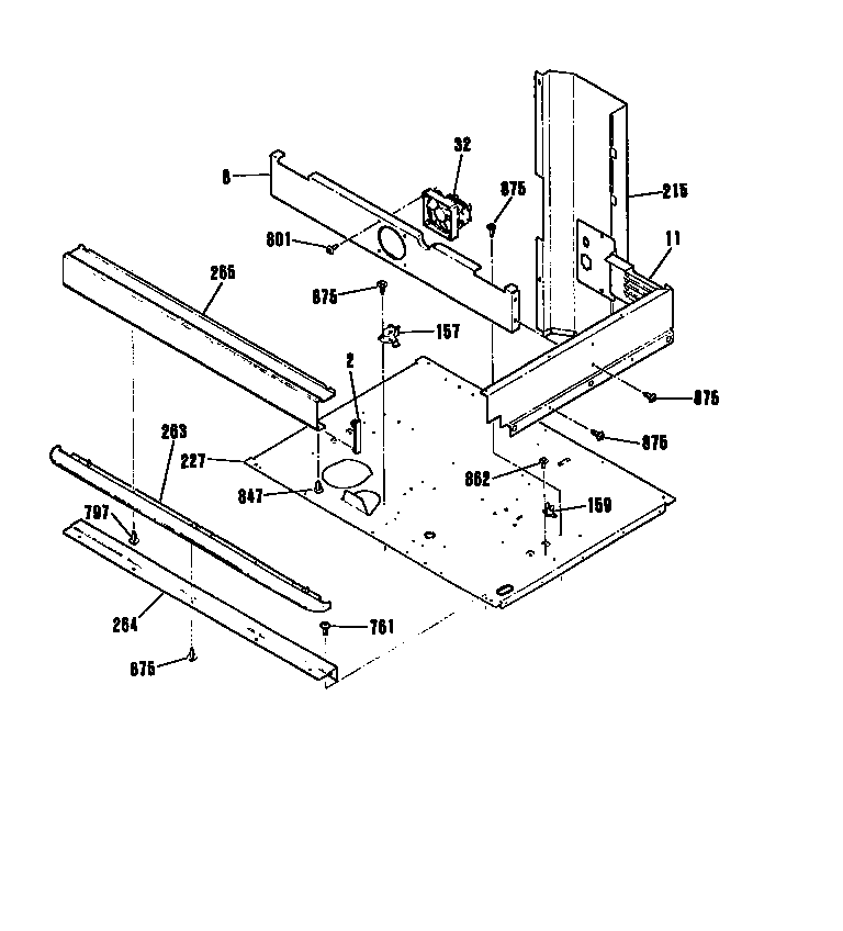 Kenmore 91141155590 center space section diagram