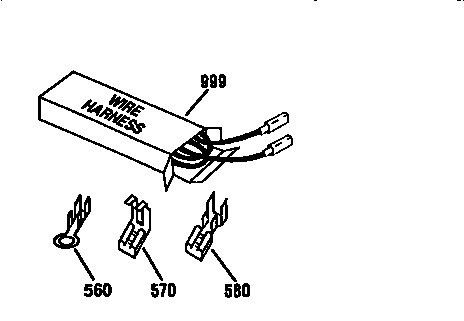 Kenmore 91195566790 wire harnesses and components diagram