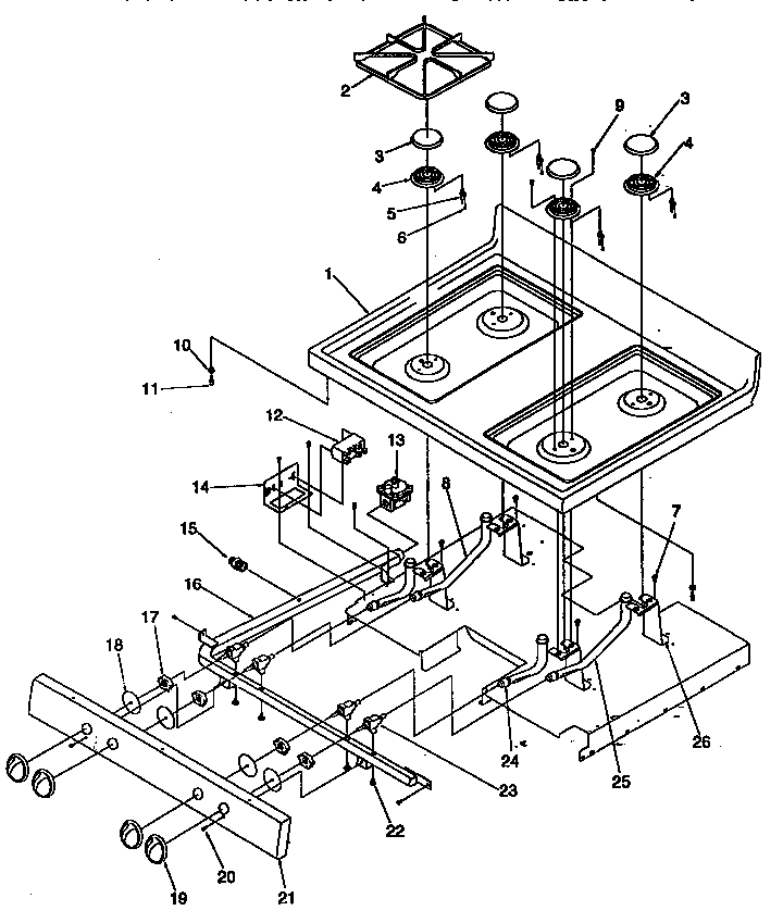 Amana ARG7200L-P1143316NL main top diagram