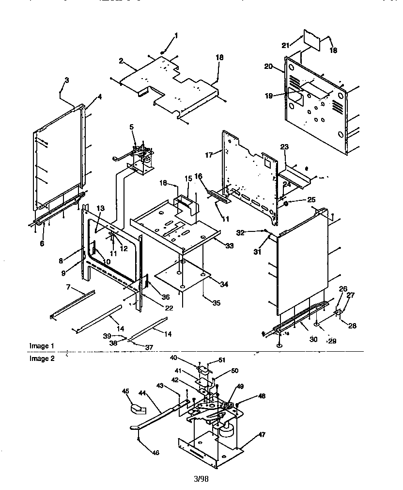 Amana ARG7200W-P1143329NW cabinet diagram