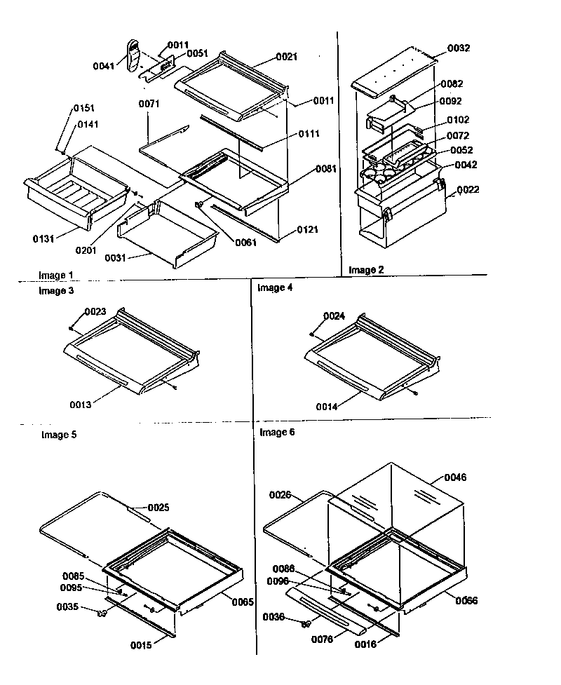 Amana SRD27SE-P1190329WE deli/shelf/crisper/accessories diagram