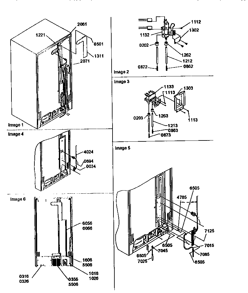 Amana SRD27SE-P1190329WE cabinet back diagram