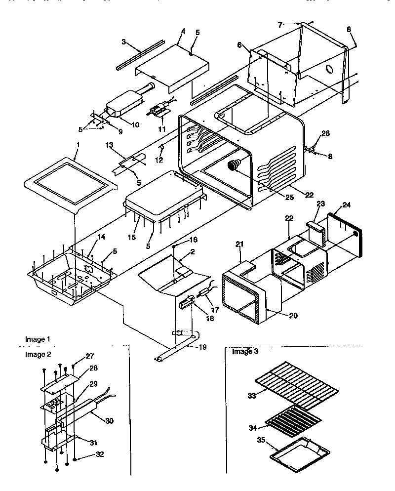 Amana ARG7301W-P1143330NWW cavity diagram