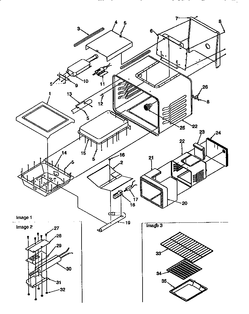 Amana ARG7301LL-P1143328NLL cavity diagram