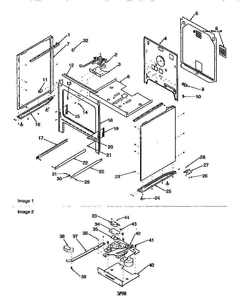 Amana ART6110LL/P1143429NLL cabinet diagram