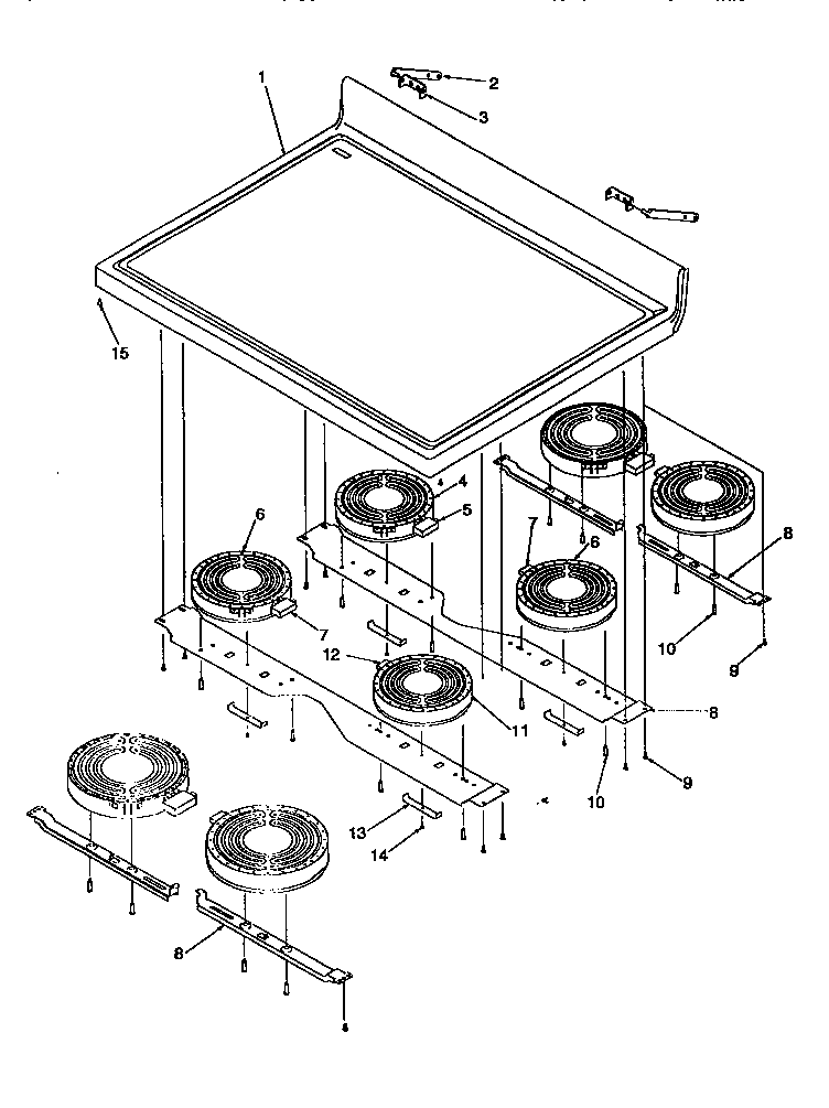 Amana ART6110LL/P1143429NLL main top diagram