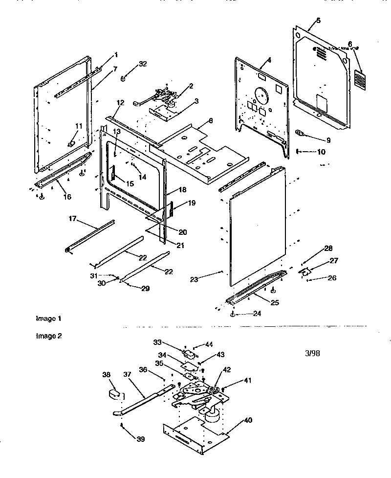 Amana ART6110LL/P1143447NLL cabinet diagram