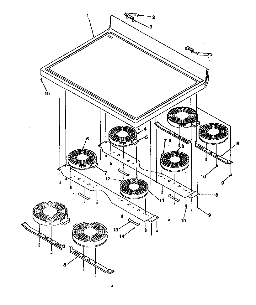 Amana ART6110LL/P1143447NLL main top diagram