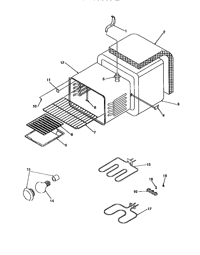Amana ART6110WW/P1143453NWW cavity diagram