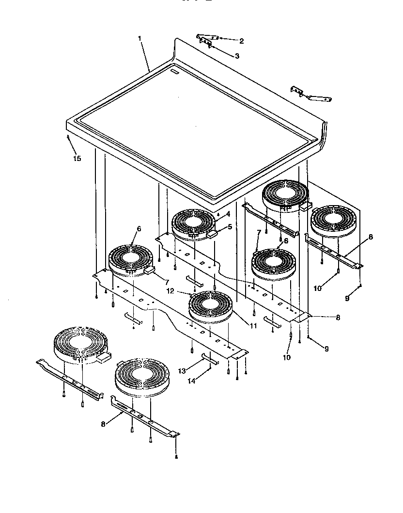 Amana ART6110WW/P1143453NWW main top diagram