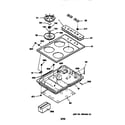 GE JGP326BEV1BB cooktop diagram