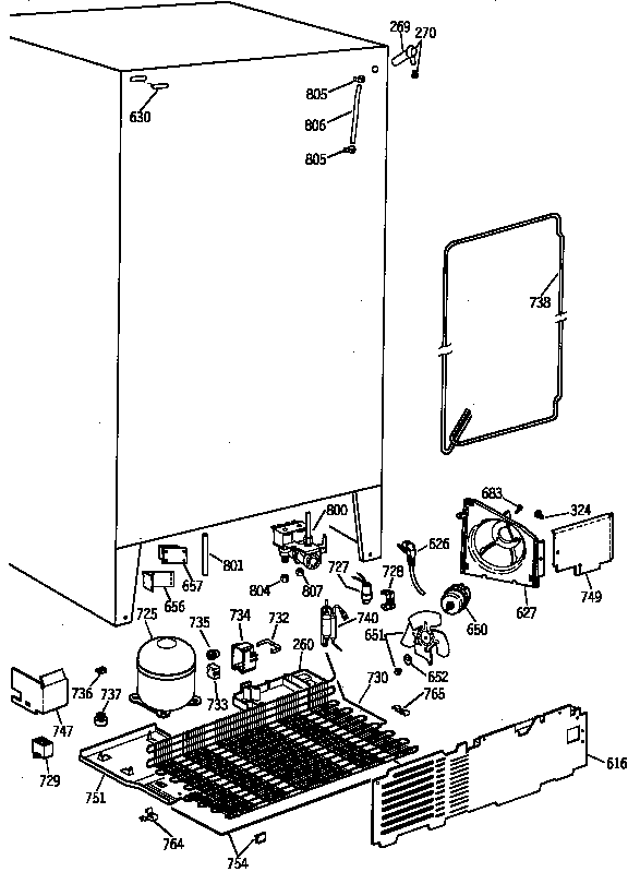 GE TFK25PRAAWW unit parts diagram