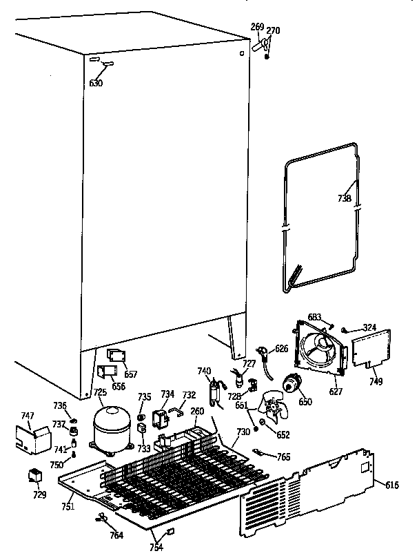 GE TFK20JAAAAA unit parts diagram