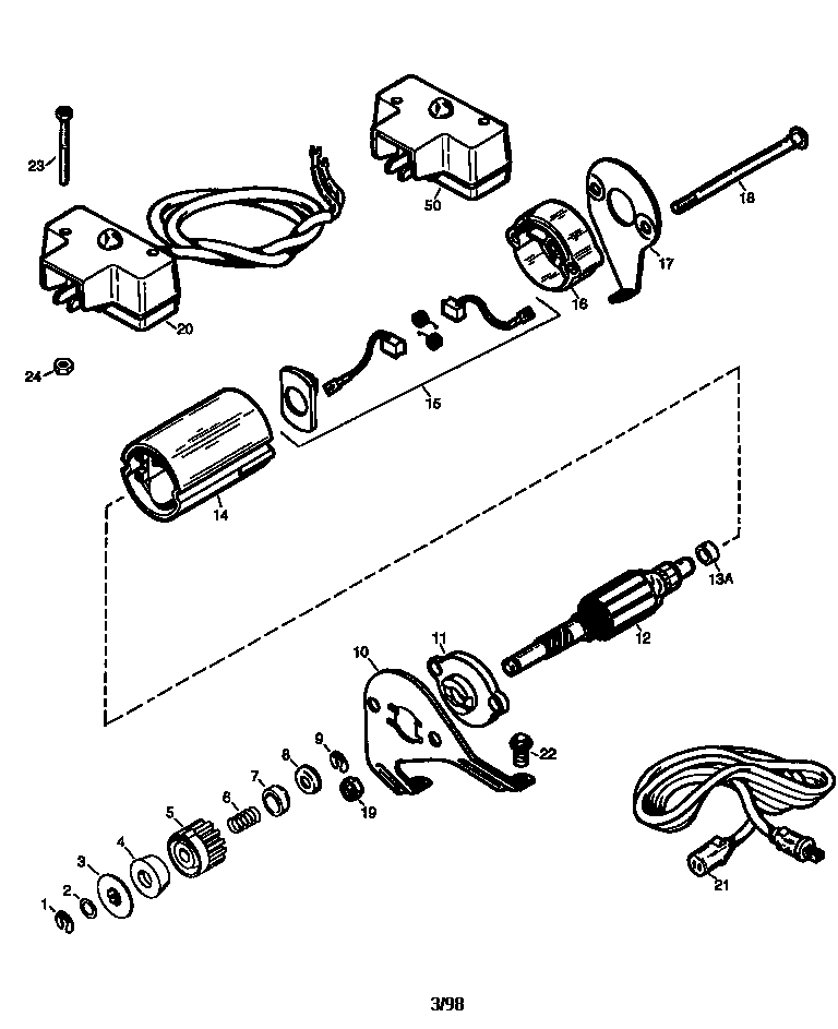 Craftsman 536885210 starter motor 590670 diagram
