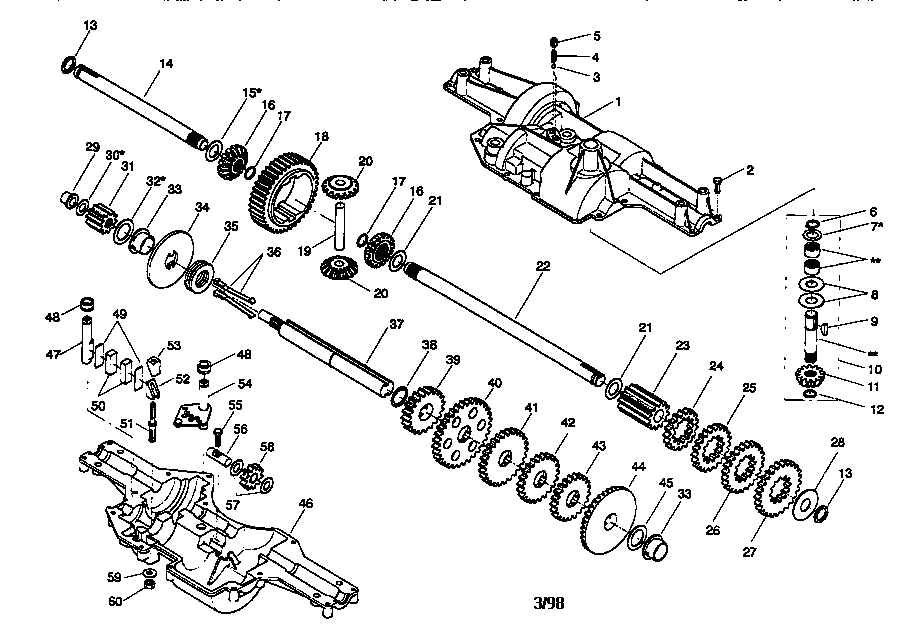 Craftsman 502255031 transaxle 4450-1 diagram