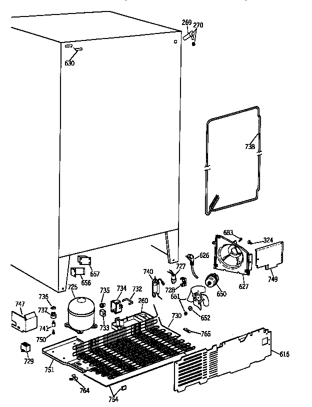 Hotpoint CSK22GAAAAD unit parts diagram
