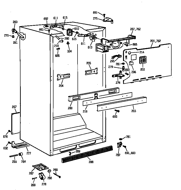 Hotpoint CTX21GABBRWW cabinet parts diagram