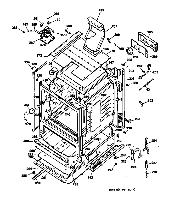 Kenmore 36275585890 body parts diagram