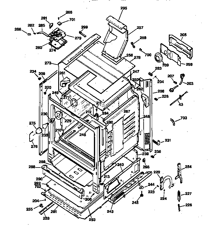Kenmore 36273488890 body parts diagram