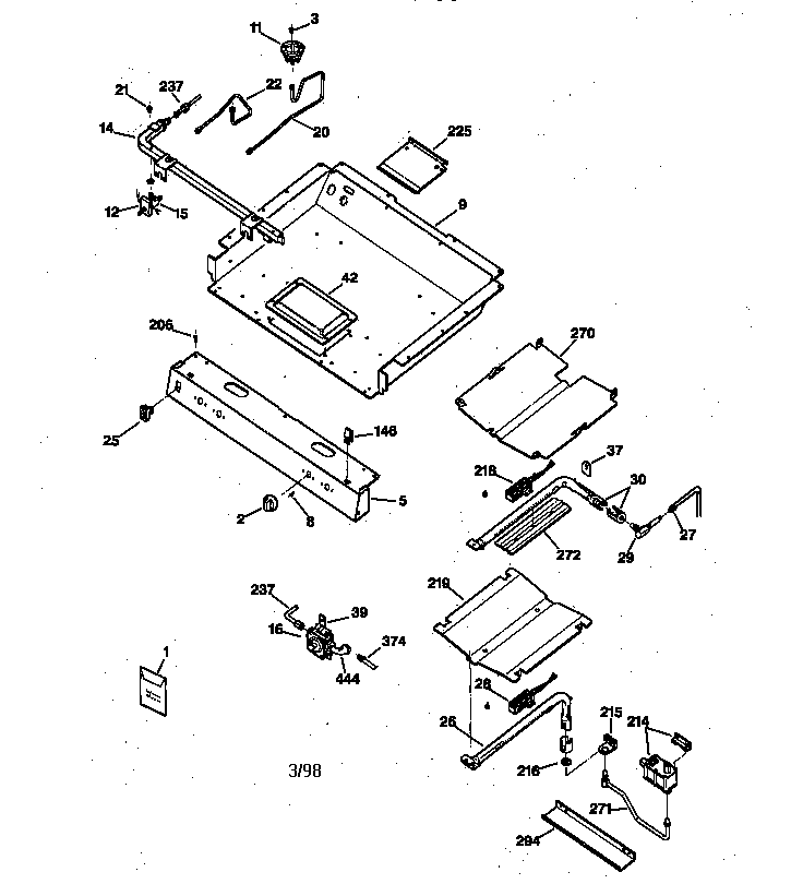Kenmore 36275381890 burner parts diagram