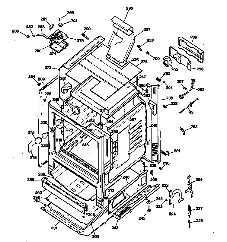 Kenmore 36275381890 body parts diagram