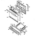 Kenmore 36272761890 door & drawer parts diagram
