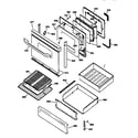 Kenmore 36275785890 door & drawer parts diagram