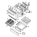 Kenmore 36275789890 door & drawer parts diagram