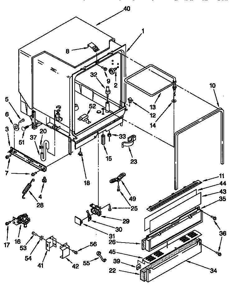 Whirlpool DU929QWDQ1 tub assembly diagram