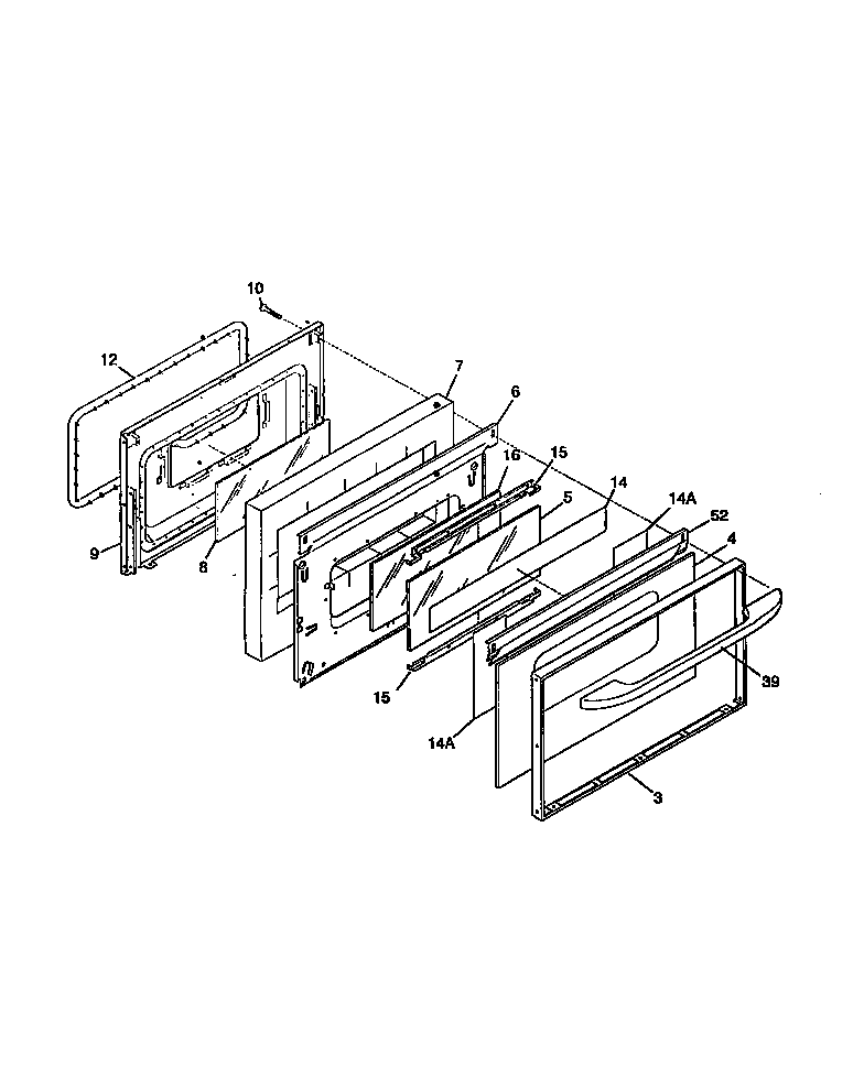 Kenmore 79075715890 door diagram