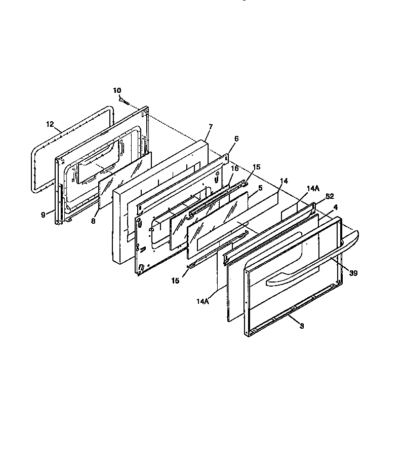 Kenmore 79075716890 door diagram