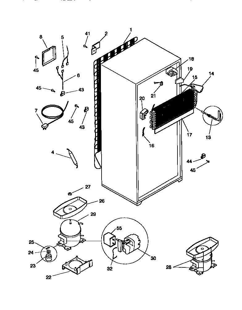 Universal/Multiflex (Frigidaire) MRT15CNEW4 system diagram