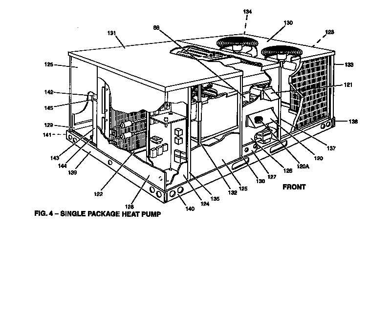 York B1HN120N16525 single package heat pump diagram
