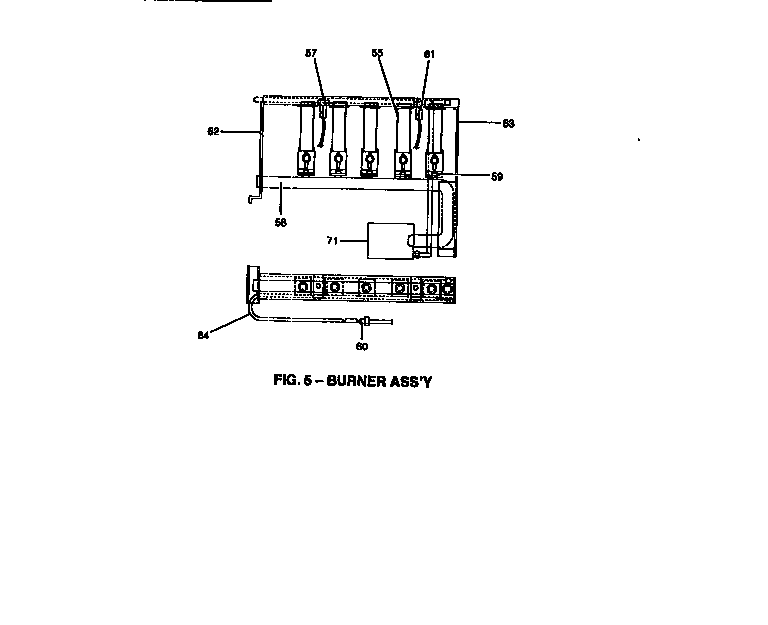 York B1HN120N16525 burner assembly diagram