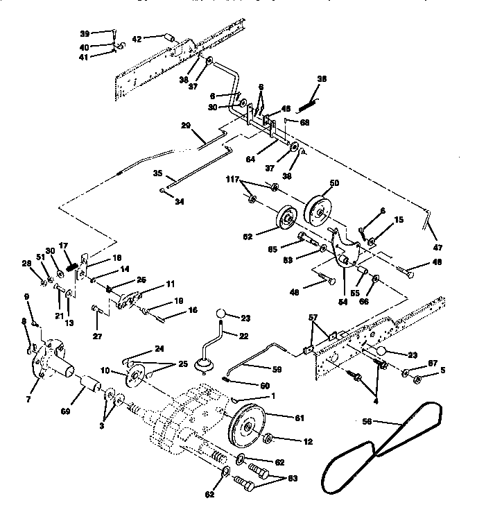 Craftsman 917273110 ground drive diagram