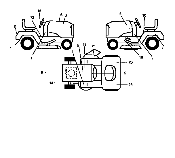 Craftsman 917273110 decals diagram