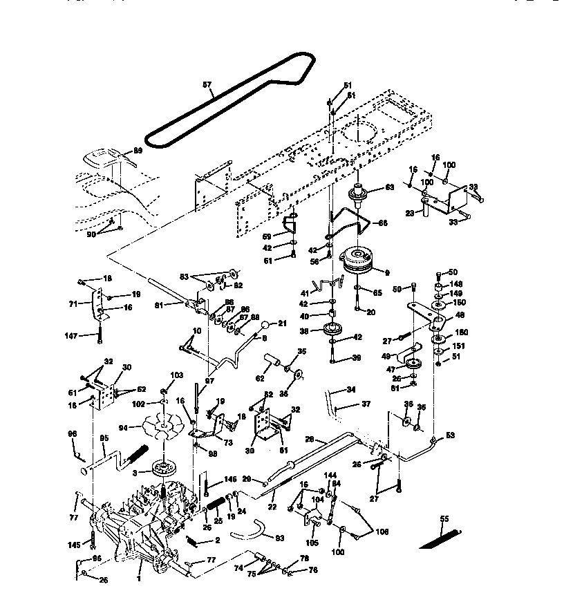 Craftsman 917272020 ground drive diagram