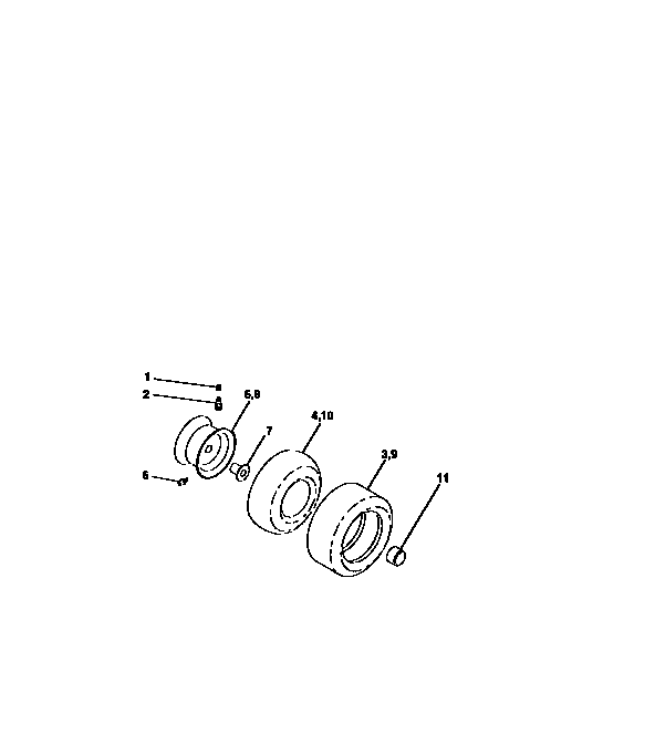 Craftsman 917272020 wheels and tires diagram