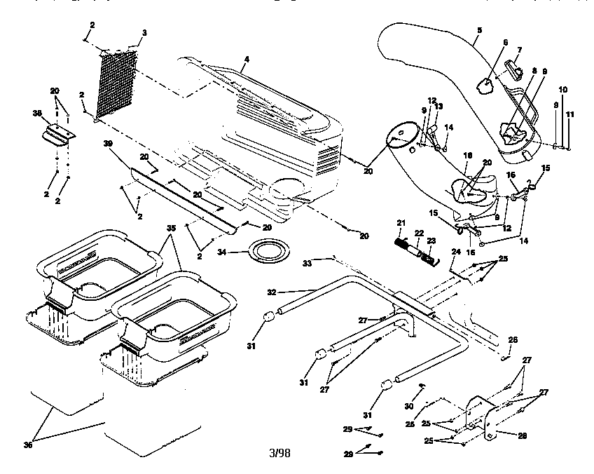 Craftsman Riding Mower Bagger Parts