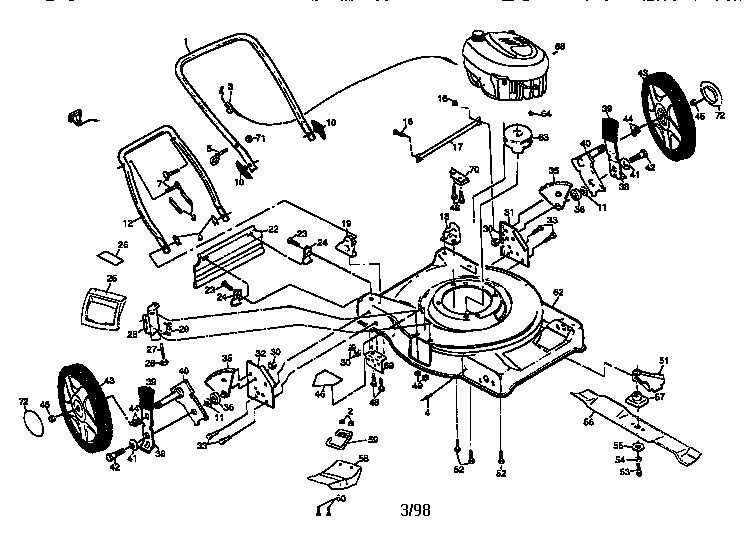 Craftsman 917377500 main frame diagram