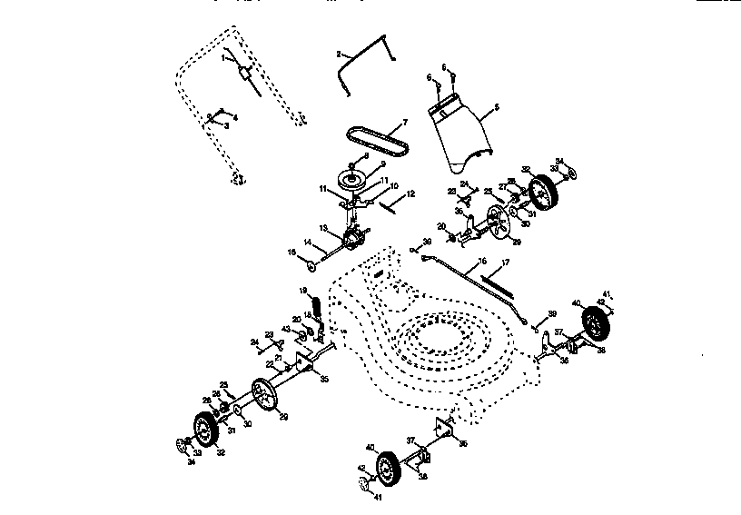 Craftsman 917377630 wheel assembly diagram