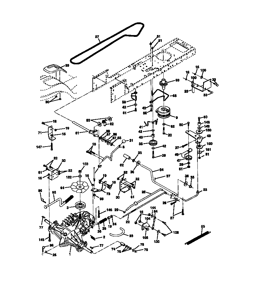 Craftsman 917272120 ground drive diagram