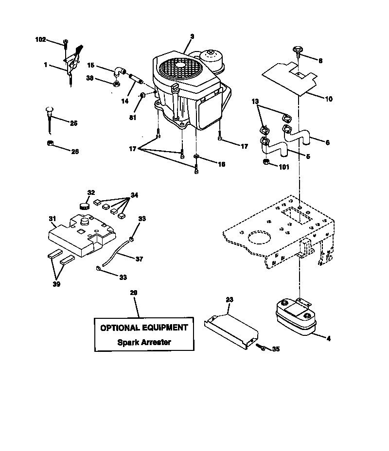 Craftsman 917272120 engine diagram
