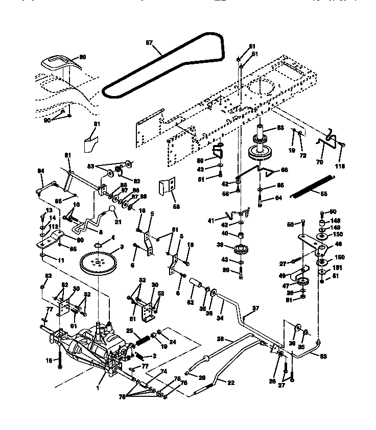 Craftsman 917271030 ground drive diagram
