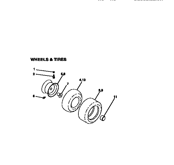 Craftsman 917271030 wheel assembly diagram