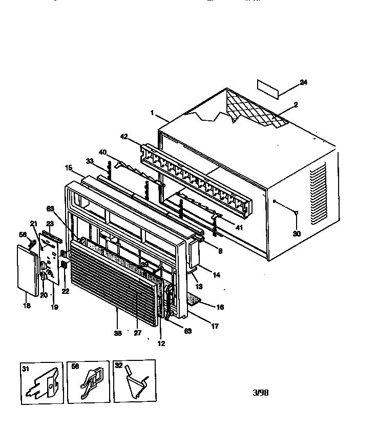 Kenmore 25378145890 wrapper diagram