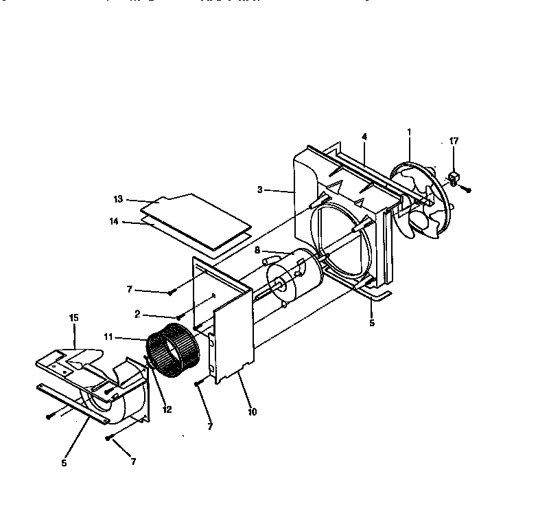 Kenmore 25378145890 air handling diagram