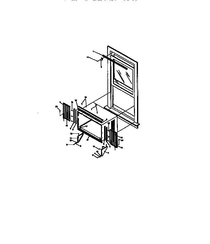 Kenmore 25378145890 window mounting kit diagram
